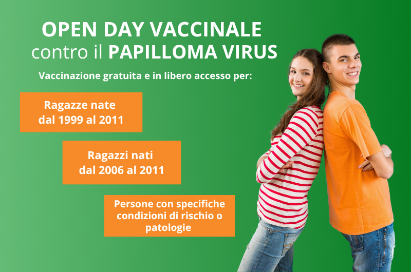 Papilloma virus: dal 24 giugno al 4 luglio vaccinazione in libero accesso in tutti i distretti della nostra provincia