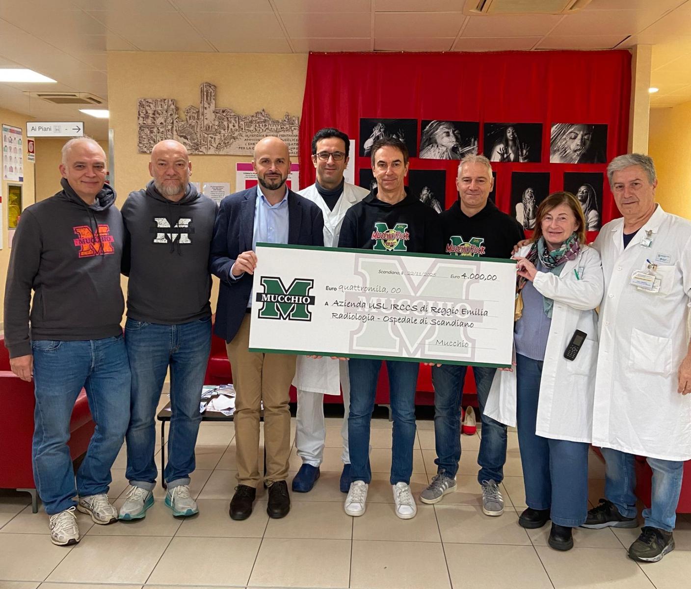 Scandiano, l’Associazione “Il Mucchio” dona 4mila euro per l’acquisto  di un ortopantografo per la Radiologia dell’Ospedale Magati